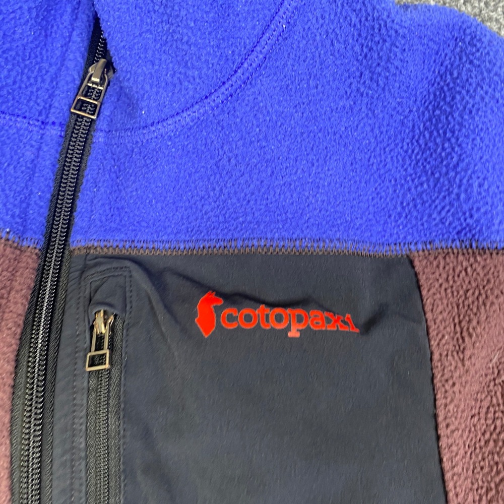 Cotopaxi Teca Fleece Pullover Half Zip Blue Brown Colorblock Womens XL - Picture 3 of 8